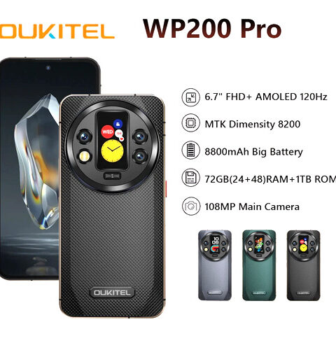 Oukitel WP200 Pro 5G 24Go / 1To 8800 mAh