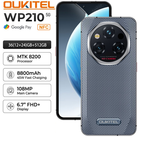 Oukitel WP210 5G 12Go RAM/512Go Oukitel WP210 5G 12Go RAM/512Go