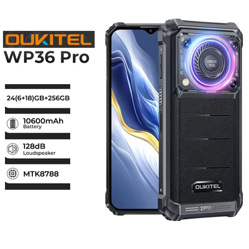 Oukitel WP36 Pro - Téléphone incassable, 10600 mAh, 6/256 Go Oukitel WP36 Pro - Téléphone incassable, 10600 mAh, 6/256 Go