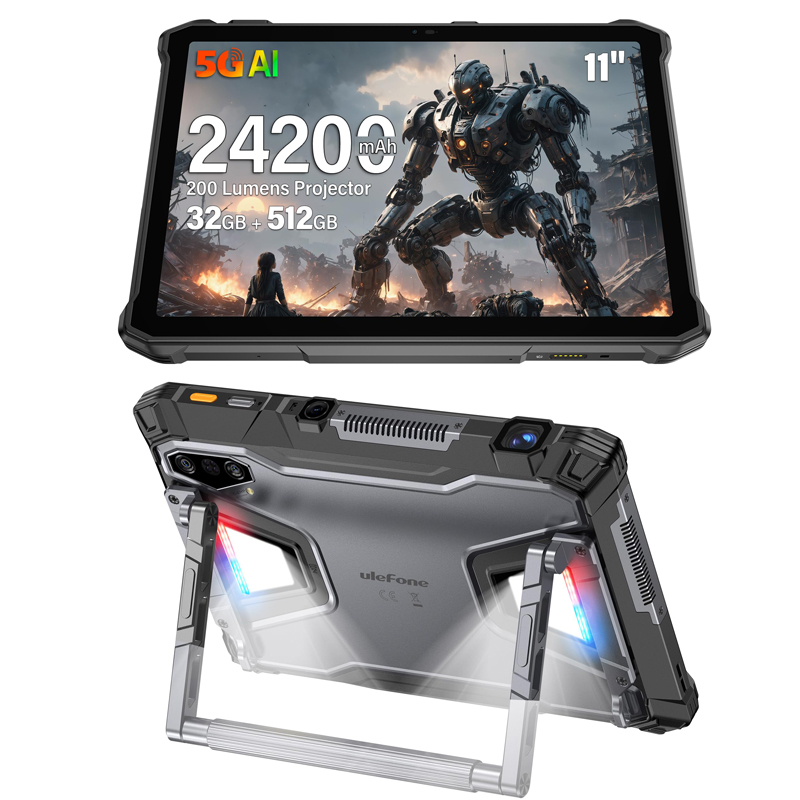 Ulefone Armor Pad 5 Ultra 5G avec projecteur 200 lumens