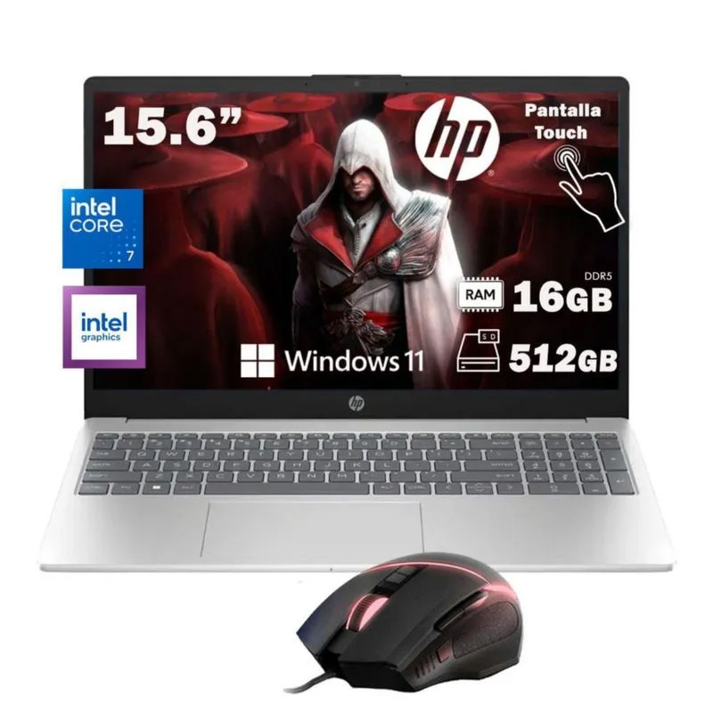 Ordinateur HP 15 Core i7 16 Go / 512Go SSD Ecran 15.6 Pouces Tactile – Image 3